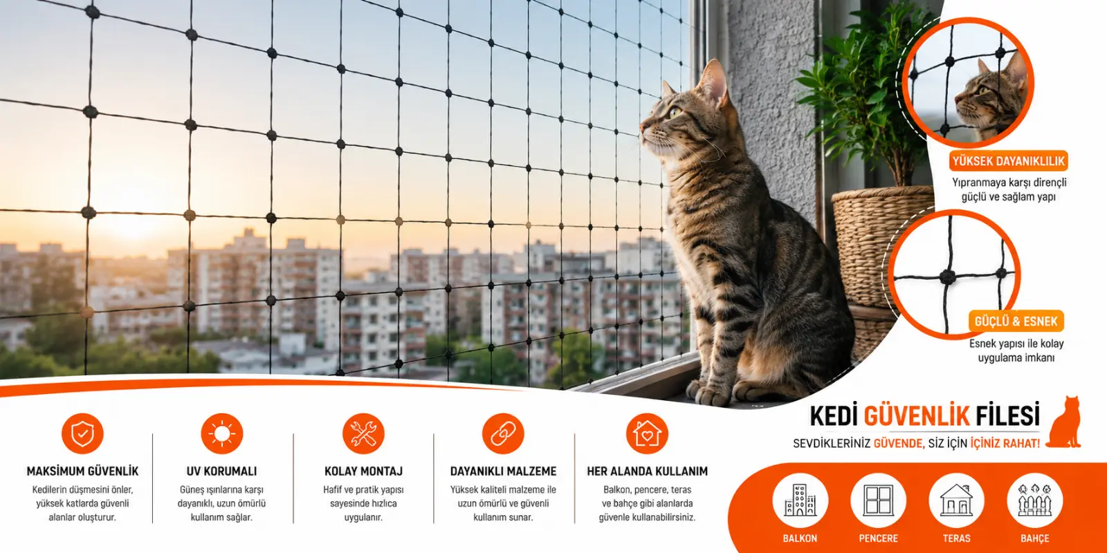 Kedi Güvenlik Filesi